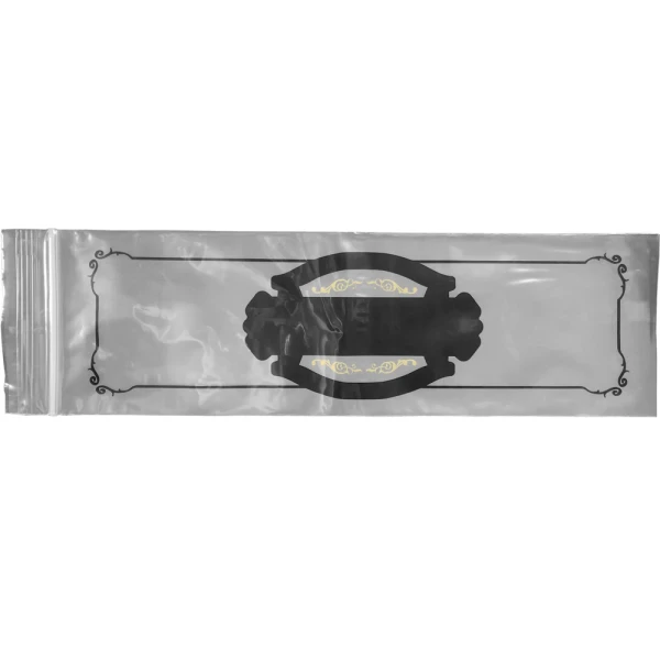 3 x 10 2 mil Zipper Lock Cigar Bags Back Back of 3 x 10 2 mil Zipper Lock Cigar Bags