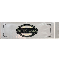 Front of 3 x 10 2 mil Zipper Lock Cigar Bags