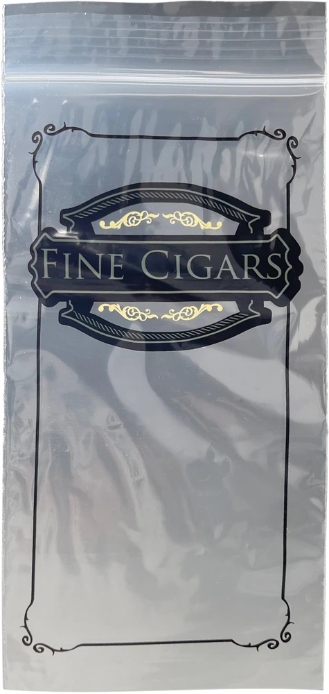 4x8 2 mil Zipper Lock Cigar Bags Front 4x8 2 mil Zipper Lock Cigar Bags Front