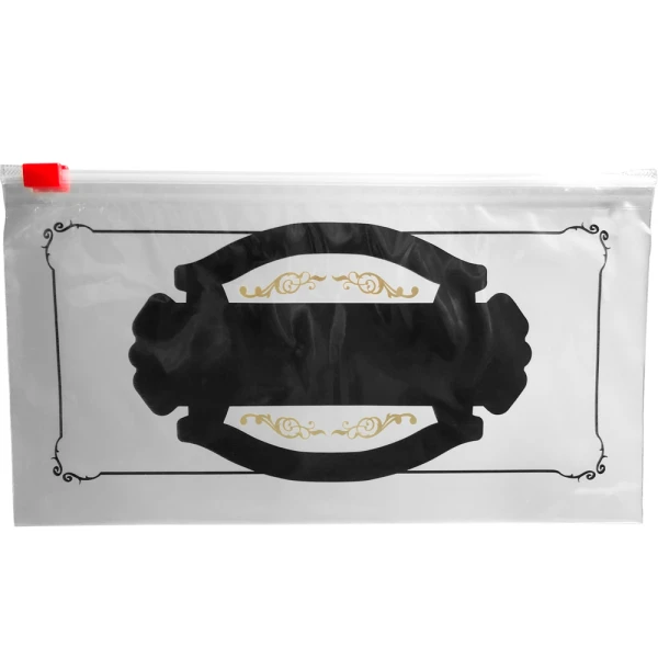 Fine Cigars Cigar Bags With Slider Lock 10 x 5 3 mil Back Back of Fine Cigars Cigar Bags With Slider Lock 10 x 5 3 mil