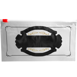 Back of Fine Cigars Cigar Bags With Slider Lock 10 x 5 3 mil