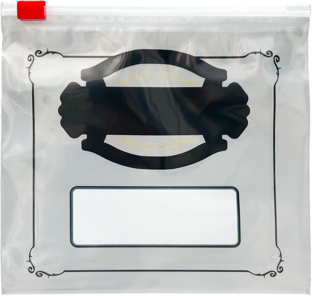 Pre-Printed Reclosable FINE TOBACCO 6.5 x 6 4 mil Tobacco Bags Back