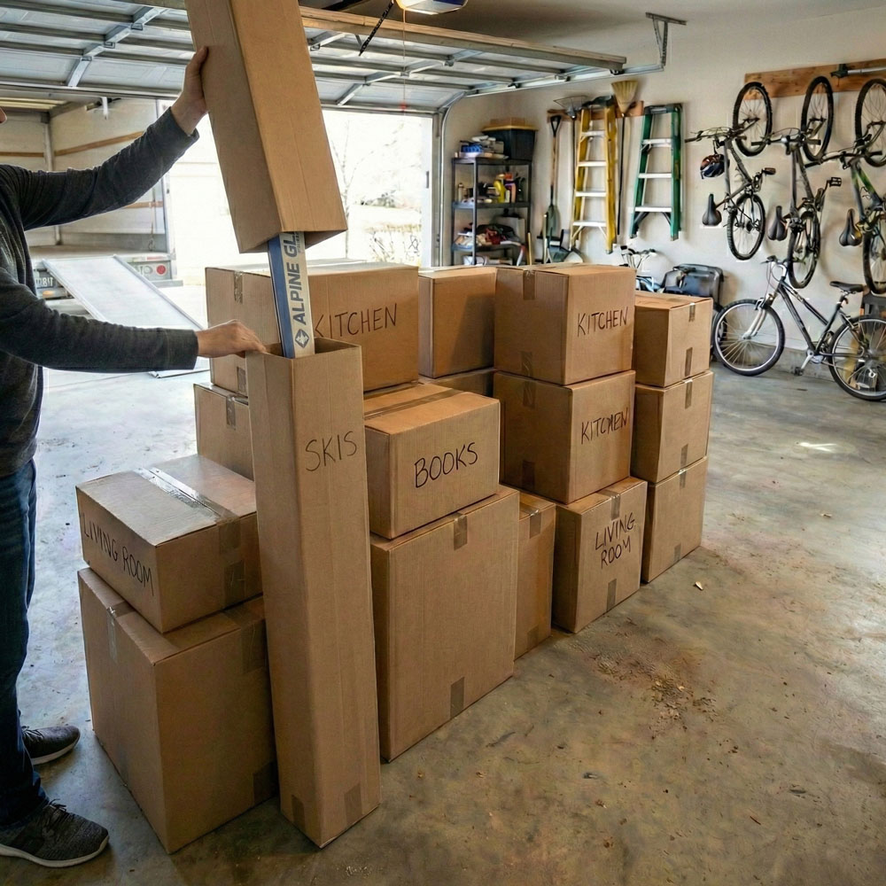 Skiis getting the top 10.5 x 6.5 x 57 Ski Box