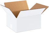 White 12 x 10 x 6 Corrugated Boxes