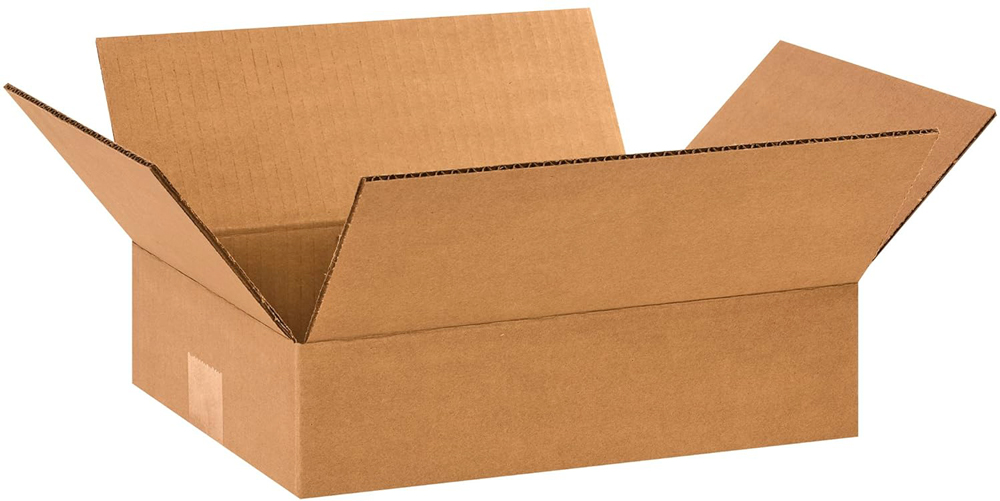 12 x 9 x 3 Corrugated Flat Boxes