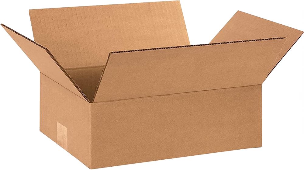 12 x 9 x 4 Corrugated Flat Boxes
