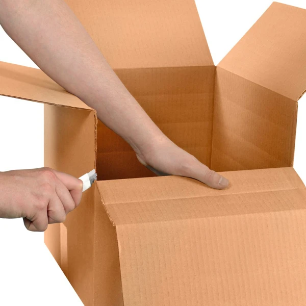 12.5 x 12.5 x 12-10-8-6 Multi Depth Cardboard Boxes Cut To Height Cutting 12.5 x 12.5 x 12-10-8-6 Corrugated Multi-Depth Boxes to Desired Height