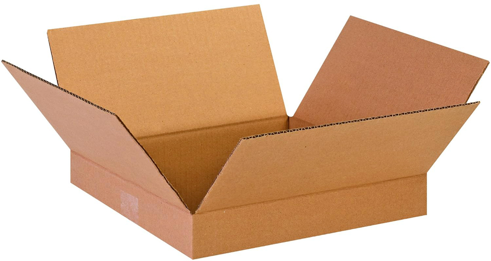13 x 13 x 2 Corrugated Flat Boxes