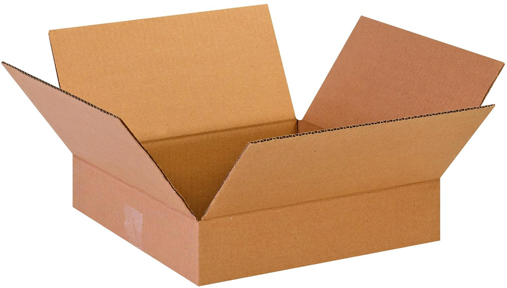 13 x 13 x 3 Corrugated Flat Boxes