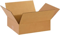 14" x 12" x 4" Flat Cardboard Boxes