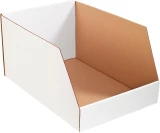 White 16 x 24 x 12 Open Top Bin Boxes