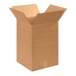 18" x 18" x 18-16-14-12" Multi-Depth Cardboard Boxes
