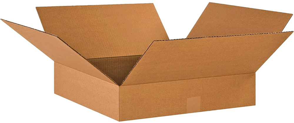 18 x 18 x 4 Corrugated Flat Boxes