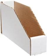 2x9x4.5 Open Top White Bin Boxes