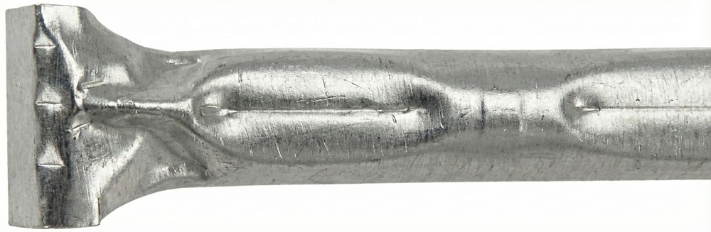 End of Metal 20 inch wardrobe bar