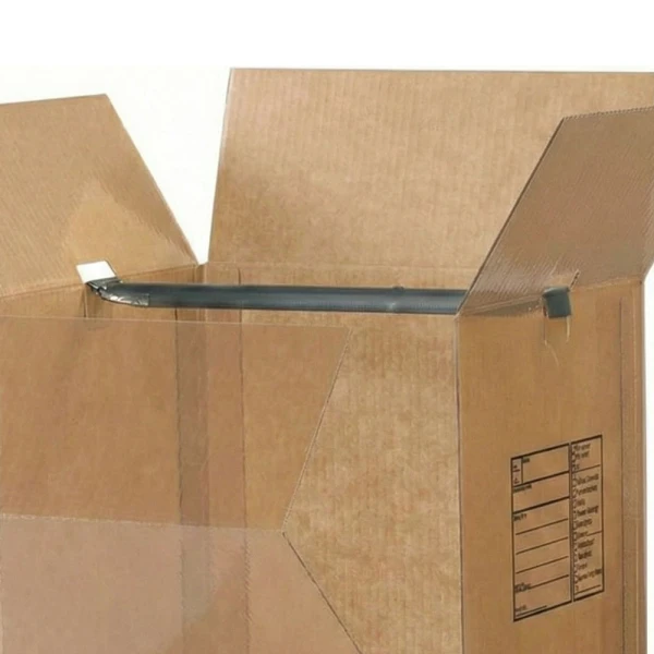 Metal 20 inch wardrobe bar Inside of Wardrobe Moving Box