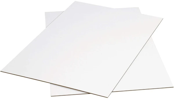 24 x 36 White Corrugated Sheets White 24 x 36 Super Heavy Duty Corrugated Sheet