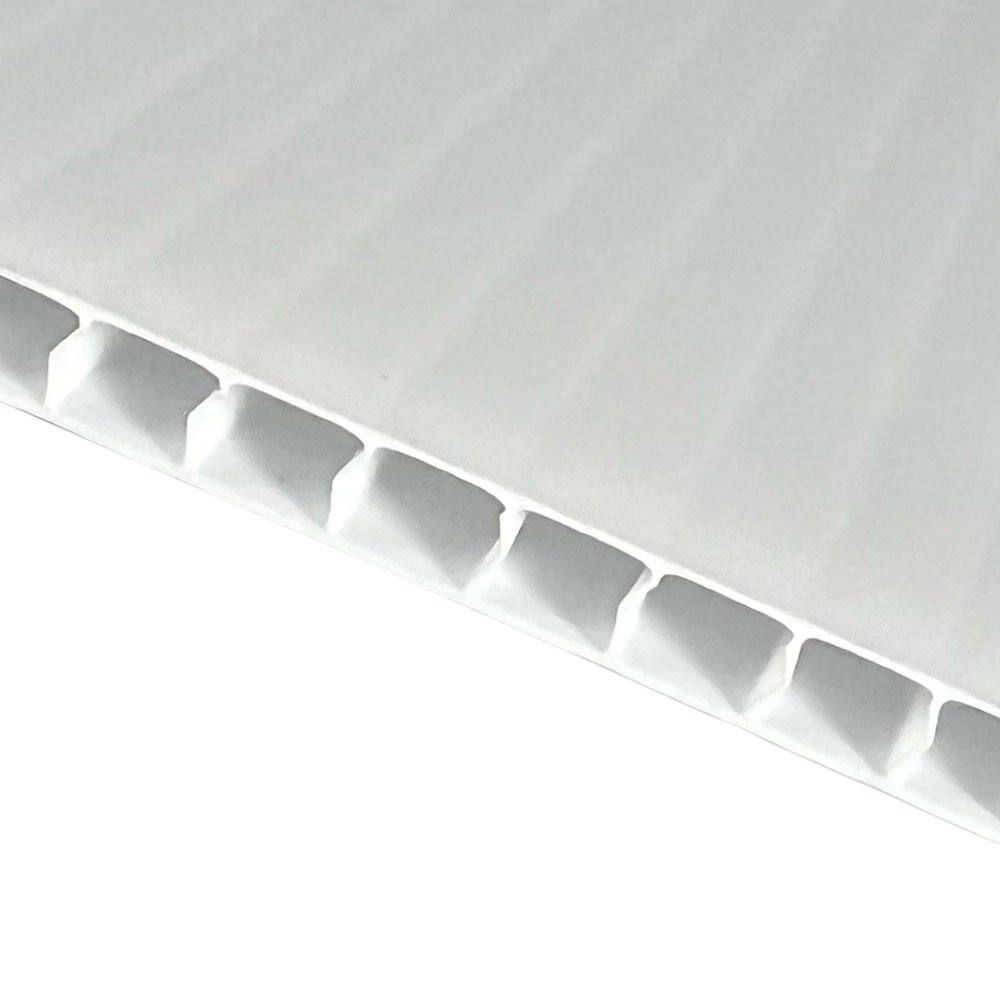 Corrugated 24 x 36 White Plastic Sheet