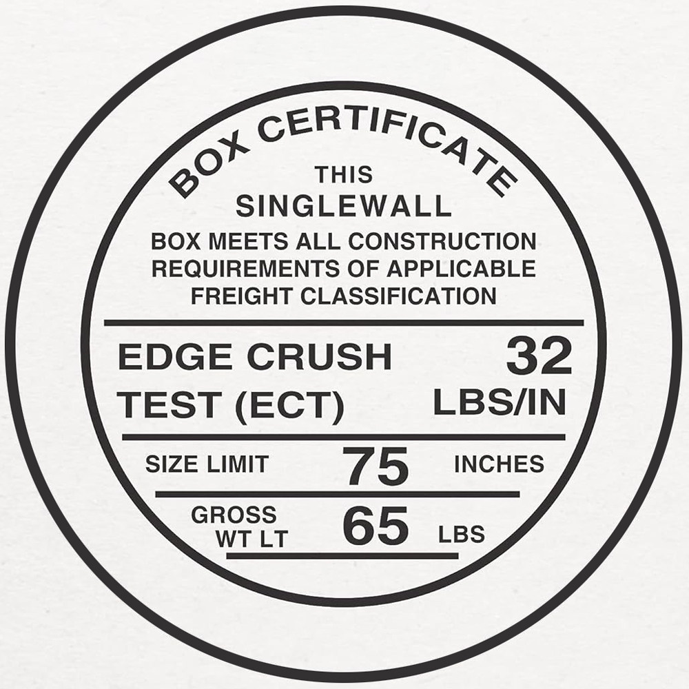 White 32 LBS Edge Crush Test