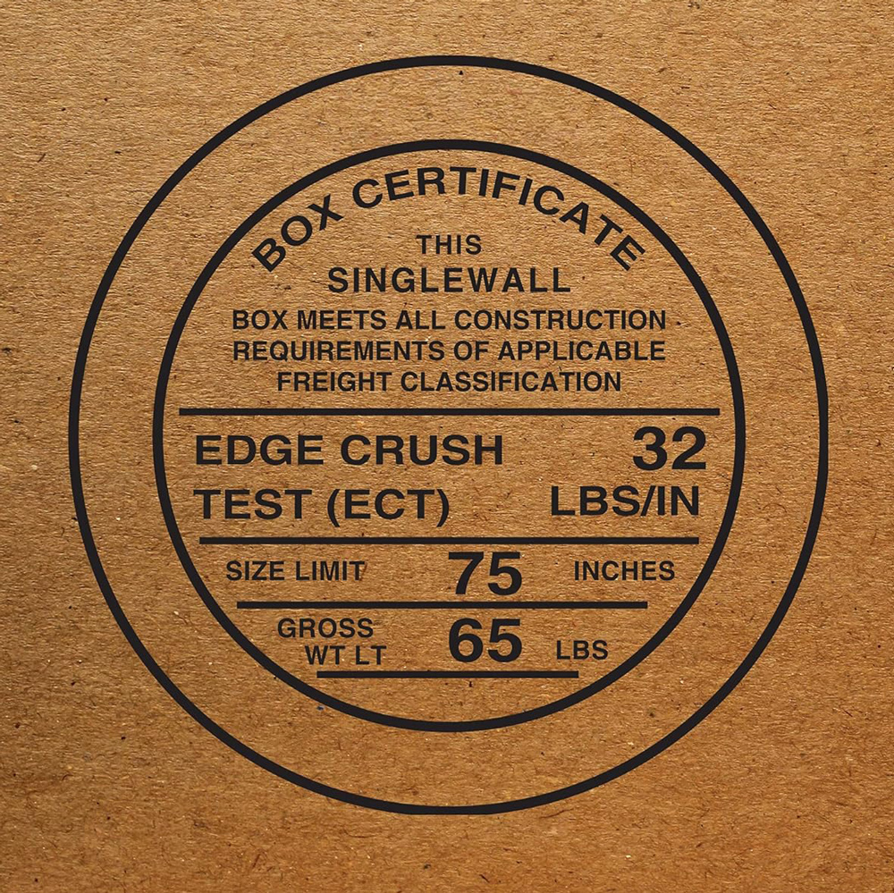 32 ECT Edge Crush Test Certificate