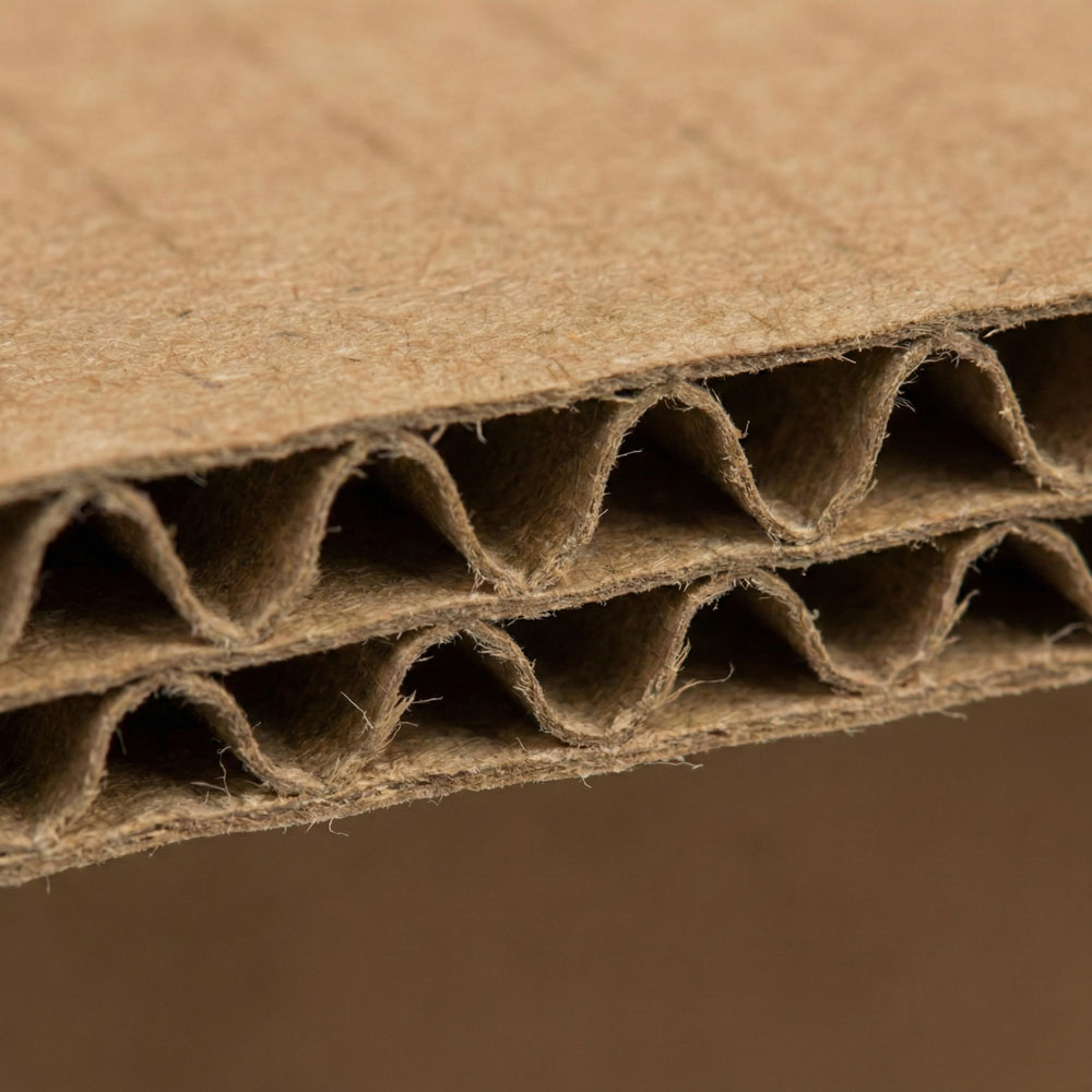 Extreme Close Up of a 48 x 24 x 12 Heavy Duty Double Wall Shipping Boxes