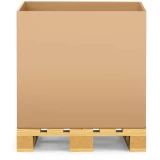 48x40x36 275 pound Double Wall Gaylord Container on Wood Pallet