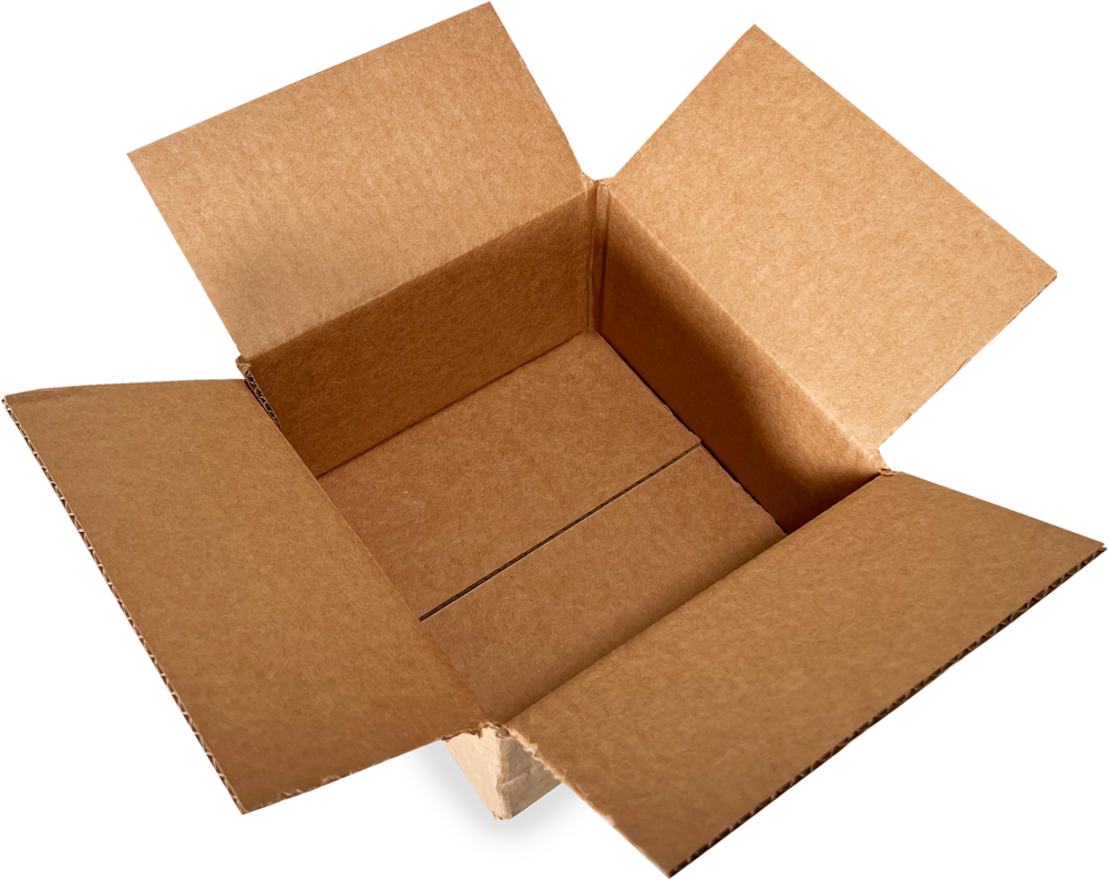 8 x 8 x 4 Corrugated Flat Box