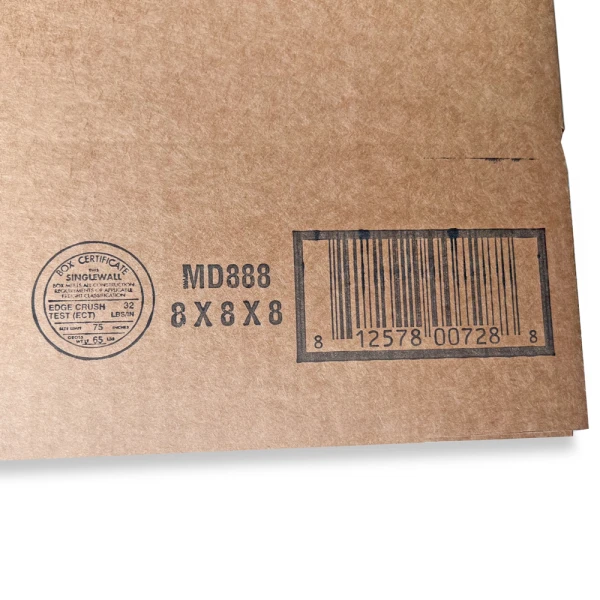 8x8x8-6-4 Multi-Depth Cardboard Boxes UPC UPC on 8x8x8-6-4 Corrugated Multi-Depth Boxes