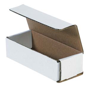 6.5x2.5x1.75 white corrugated mailers