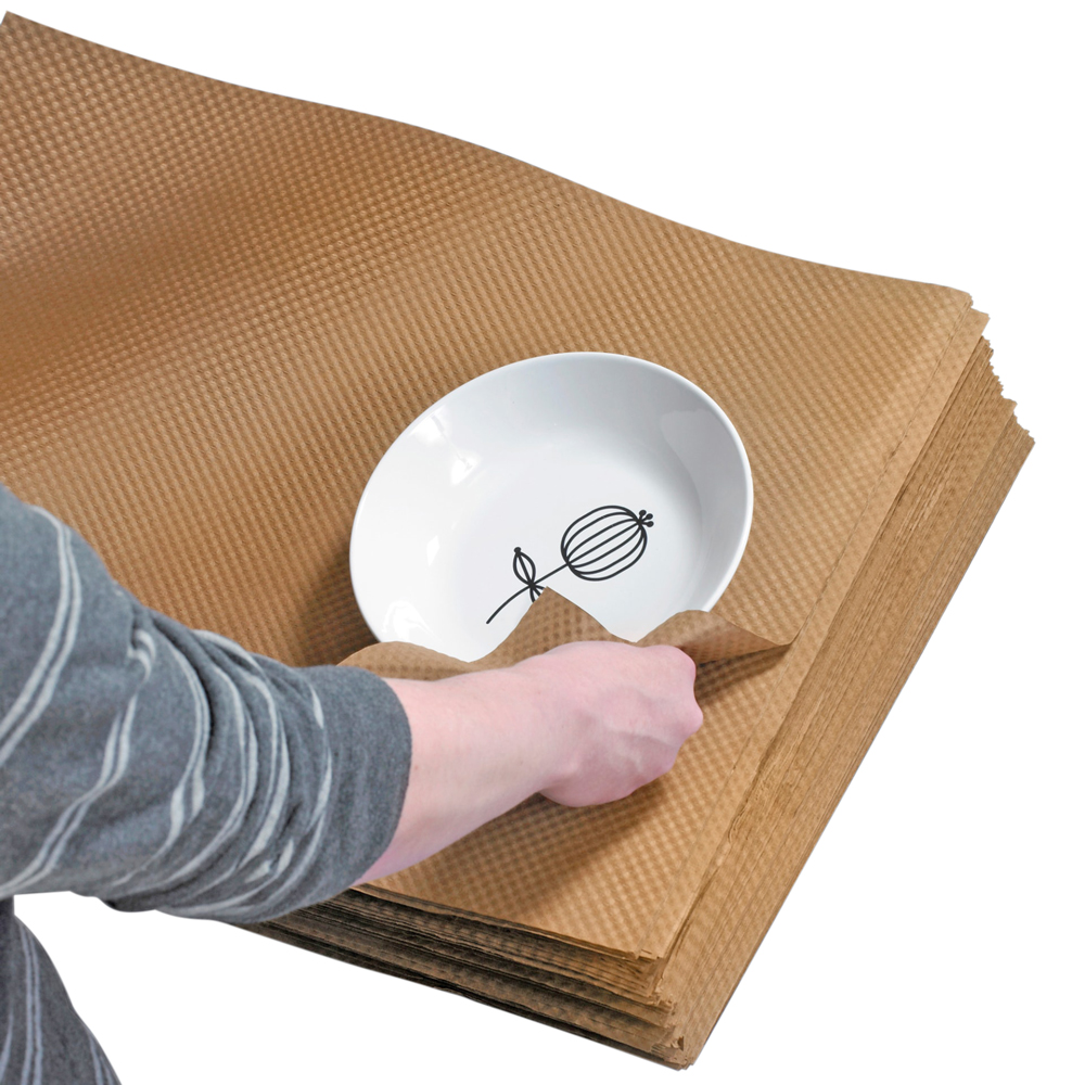 Kraft 18 x 24 Indented Paper Sheets Protecting White Bowl