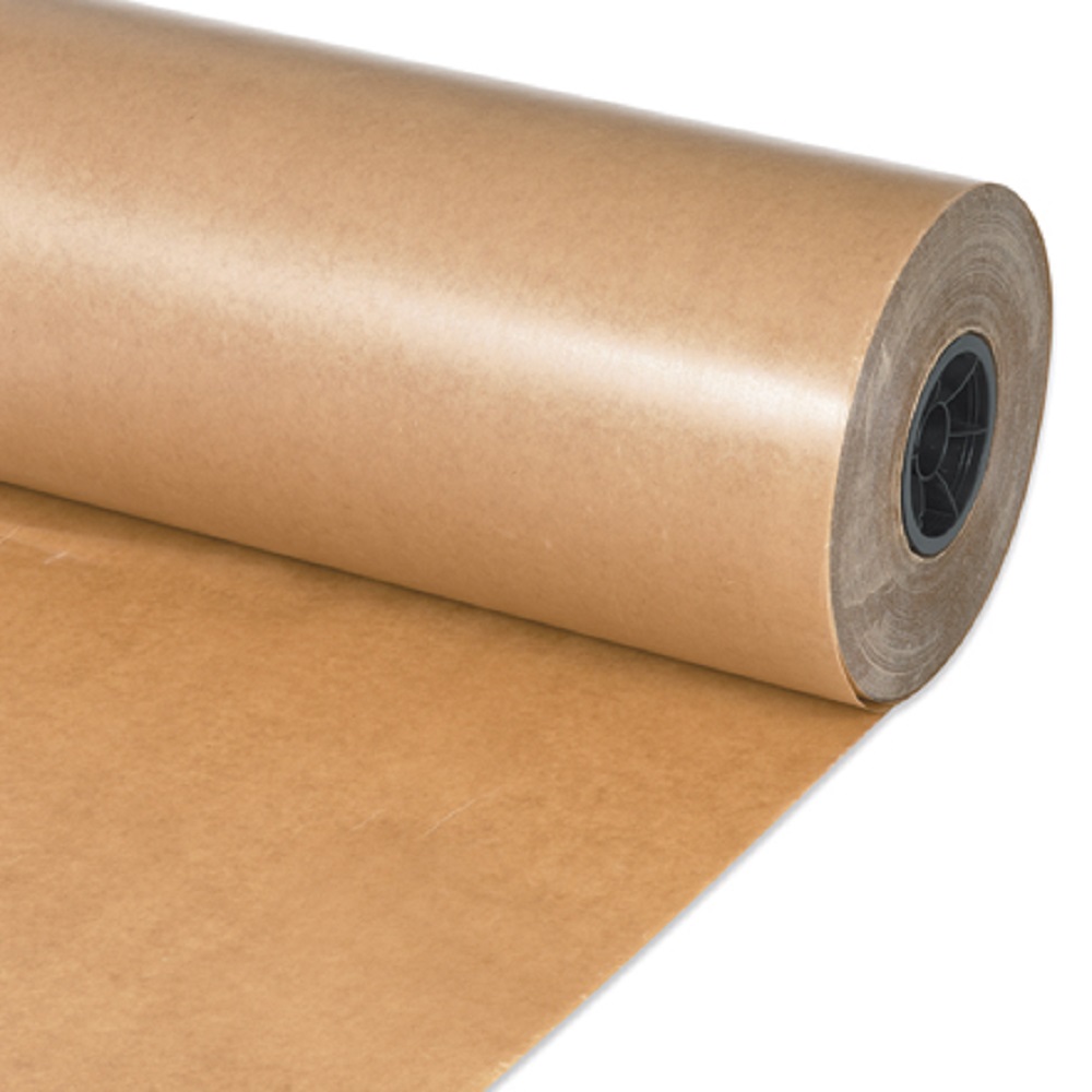 Waxed Kraft Paper Roll 18 inch x 1470' by Paper Mart, Brown