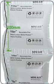 8 x 8 air pillow film for clasi machine