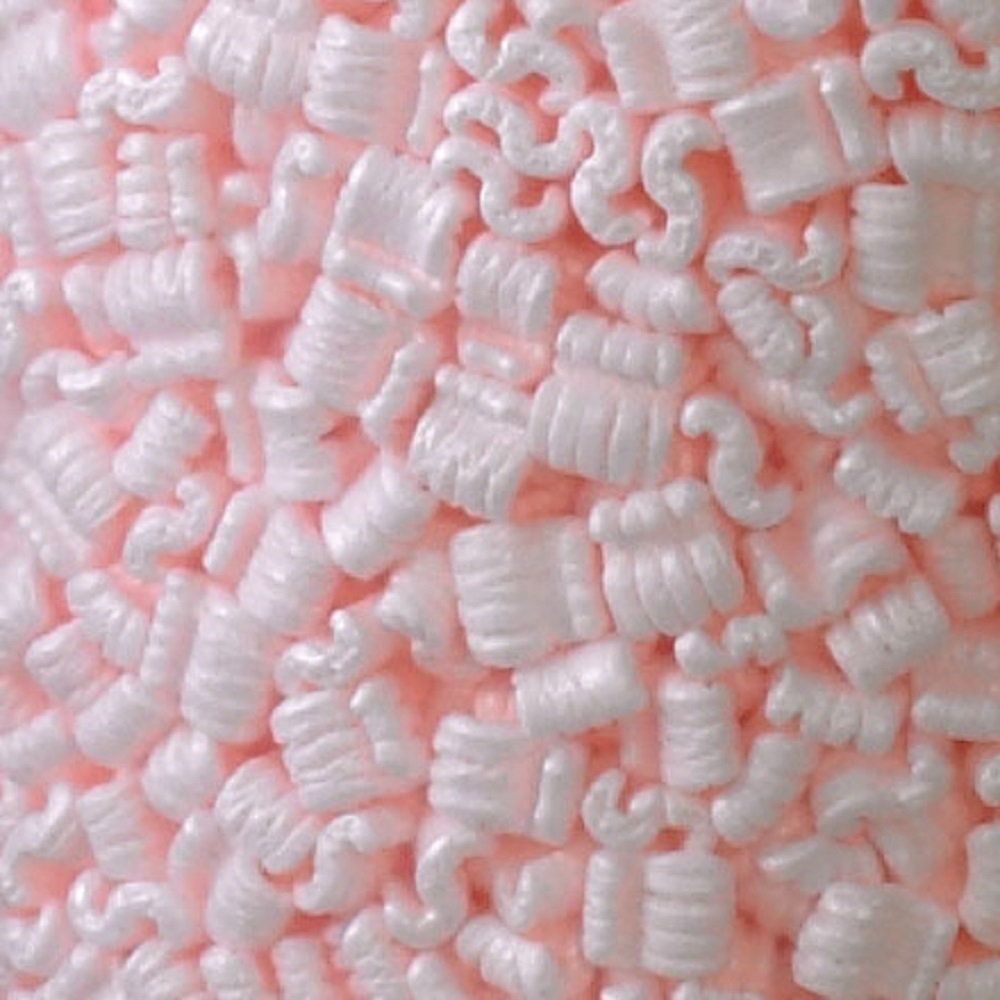 pink antistatic packing peanuts 7 cubic foot