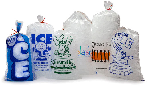 Custom Printed Plastic Ice Bags