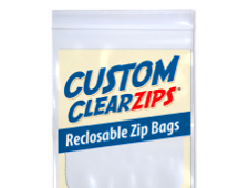 custom printed reclosable zip bags
