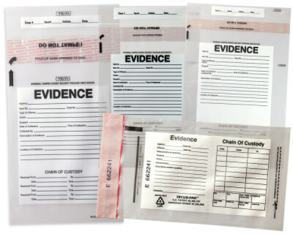 Custom Chain of Custody Evidence Bags
