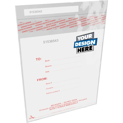 Custom Tamper Evident Bank Bags Custom Tamper Evident Bank Bags