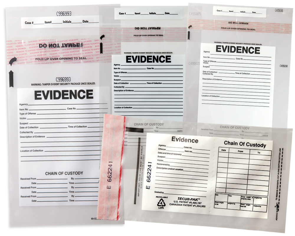 Custom Printed Evidence Chain of Custody Tamper Evident Bag