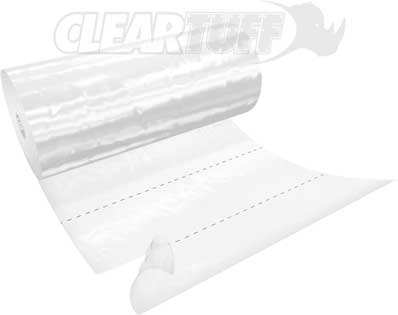 Perforated Poly Sheeting Custom Printed