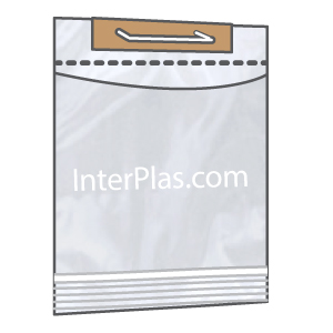 Custom Zip Locking Bags on U Shaped Wicket