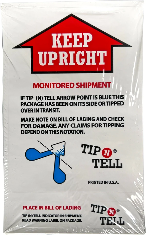 Tip-N-Tell Indicators Info Sheet Tip N Tell Damage Indicators Info Sheet