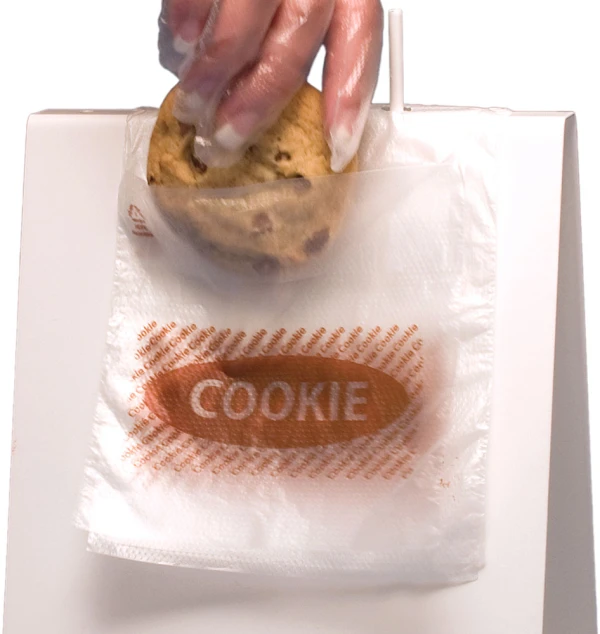 5.5 x 5.5 + 1.5 Flip Top Saddle Pack Deli Bag Printed Cookie 5.5 x 5.5 + 1.5 Flip Top Saddle Pack Deli Bag Printed Cookie