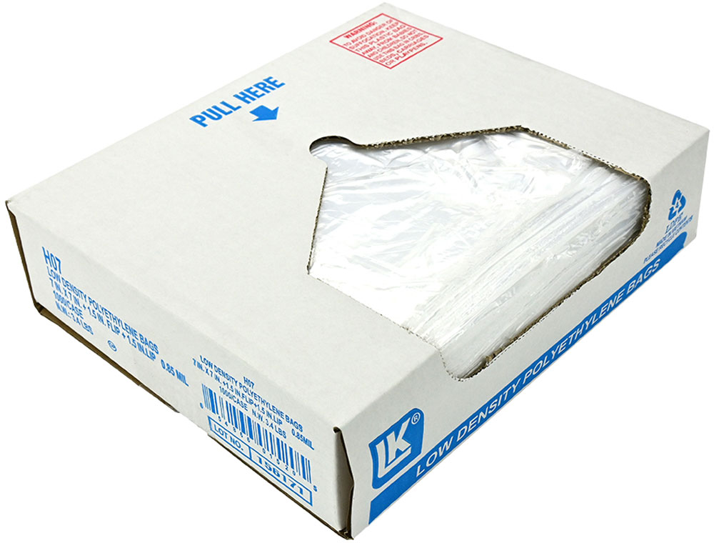 7 x 7 + 1.5 Flip Top Sandwich Bags Case