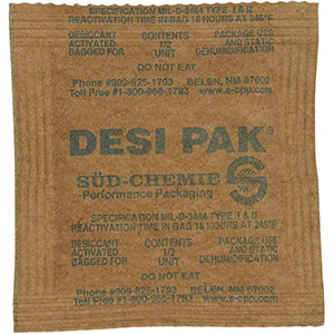 2 Desi-Pak #200002889 5 x 4.75 Clay Desiccant Packets