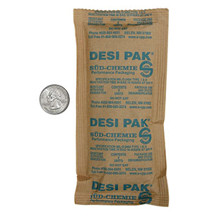 2 Desi-Pak #200002886 3 x 6 1/2 Clay Desiccant Packets