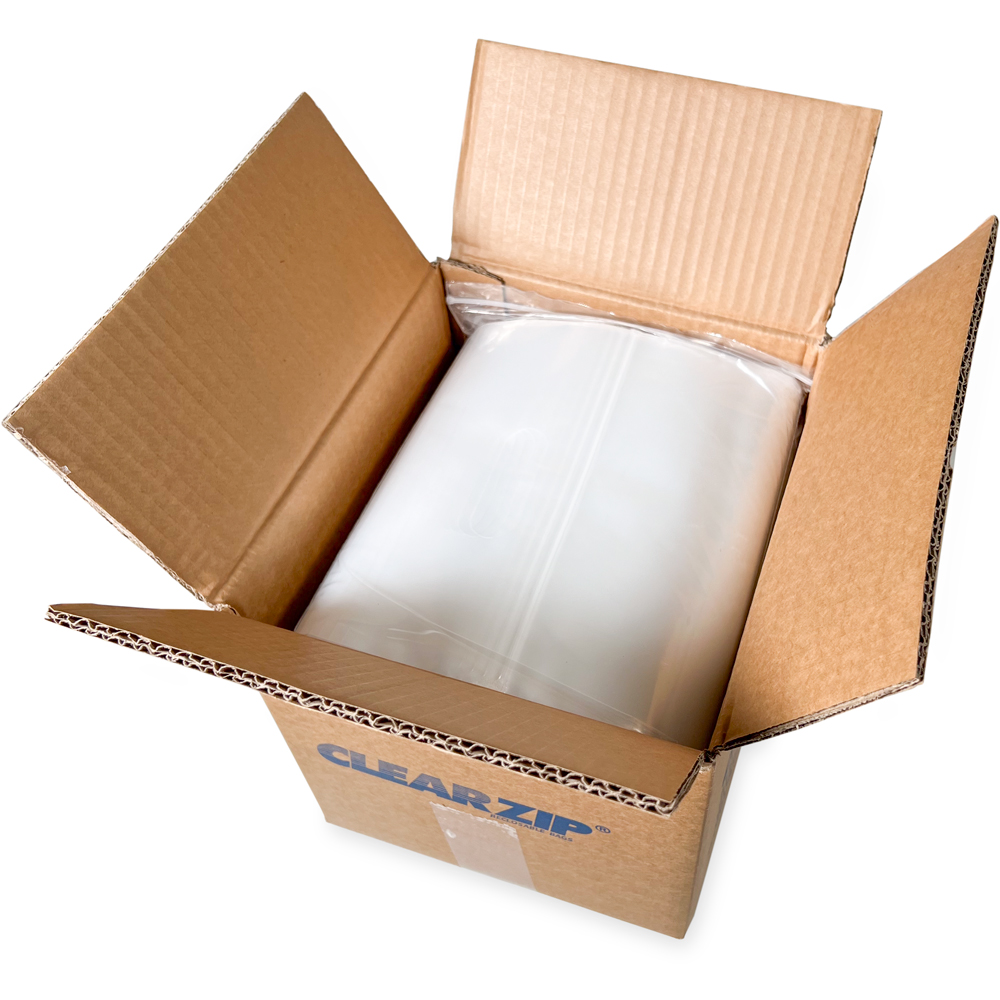 Case of 9 x 12 .003 Clearzip Handle Bags