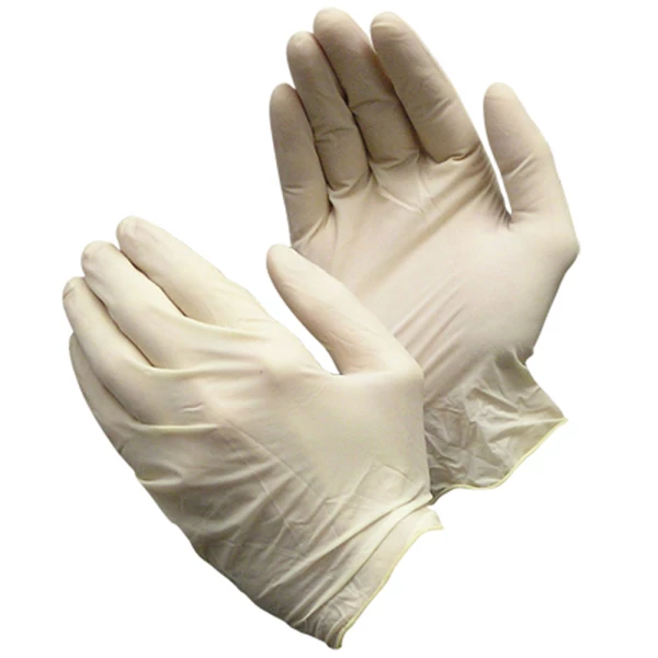 White Powdered Latex Gloves 5 mil - Medium
