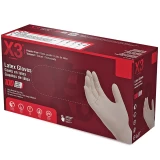 Ammex Industrial Latex Gloves 3 mil - Large