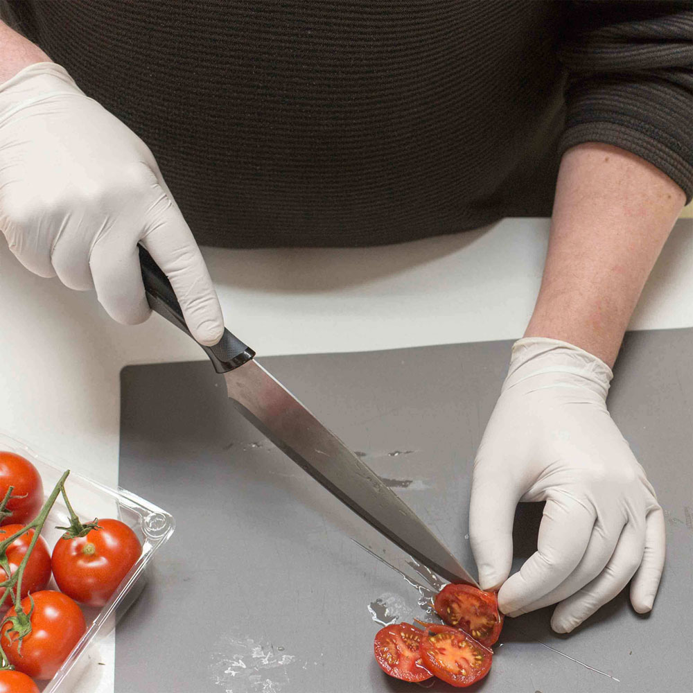 Ammex Industrial Latex Gloves 3 mil - Large Food Service