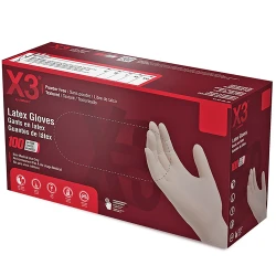 Ammex Ivory Latex Gloves - Extra Large